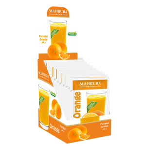 Bebida Instantánea en Polvo con Sabor a Naranja MAHBUBA de Alta Calidad, Vitaminas, Sobres de 11.2g, Paquete de 24 Unidades, Certificación HALAL, Empaque en Caja - Product Image 5