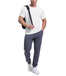 เสื้อยืดสีขาวแบบกำหนดเอง 180GSM สำหรับผู้ชาย ผ้าฝ้าย 100% ทรงหลวม เรียบง่าย แขนสั้น ไซส์ใหญ่ คอกลม - Product Image 2