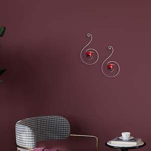 Iron Red Glass <b>Tealight</b> Candle <b>Holders</b> for Christmas Home Decoration Handmade - Product Image 2