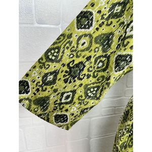 Kimono long réversible Kantha Pur pour femme, veste vert pastel, motif singe, en coton, paréo de plage - Product Image 4