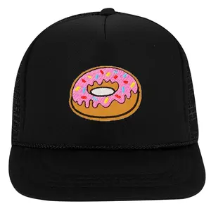 청소년 아이 핑크 자수 패치 5 패널 트럭 운전사 모자 거품 로프 사용자 정의 로고 브랜드 거품 스포츠 모자 OEM 모자 모자 모자