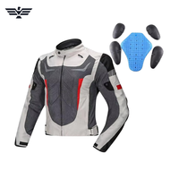 Blouson de moto pour homme à manches longues, respirant, color-block, 300g, en polyester, pour la course, avec rembourrage de protection, logo personnalisé
