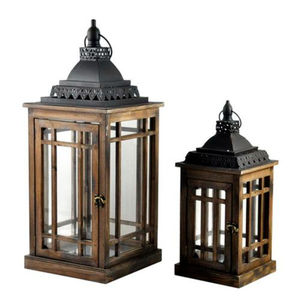 Decoraciones navideñas modernas para interiores, farol de madera, portavelas superior de Metal, vela colgante personalizable hecha a mano ecológica - Product Image 4