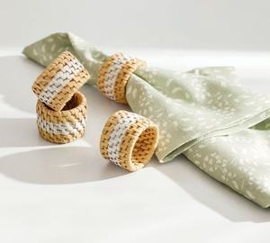 Good Quality New Arrival Rattan Napkin Rings Dining Table Decorations Rattan <b>Placemats</b> <b>Sets</b> OEM Variety of Sizes From Vietnam - Product Image 5
