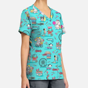 Nouvelle conception d'uniformes médicaux unisexes pour infirmières, en tissu toile respirant, ensembles de blouses d'hôpital pour la vente en gros et la personnalisation - Product Image 2