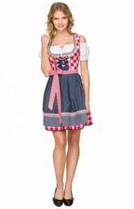 Longues femmes robes conception chaude broderie haute qualité Polyester coton mixte dames robe allemand privé emballage Costume Dirndl - Product Image 6