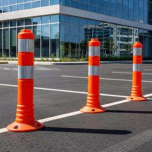 Delinatr 40 X 8 cm Ponton flexible avec prise TPU pour produits d'avertissement routier - Product Image 2