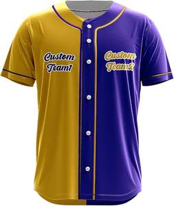 Camiseta de béisbol de dos equipos personalizada al por mayor para hombres y mujeres, uniformes de equipo transpirables con número de nombre personalizado para clubes y ligas - Product Image 2