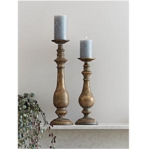 Portavelas de Metal para decoración del hogar, candelero para iluminación y juego, portavelas decorativo con acabado antiguo elegante - Product Image 1