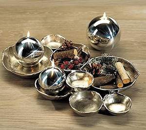 Bandeja Decorativa Multisección de Metal Dorado, Centro de Mesa, Ecológica, Moderna, para Servir en el Hogar o Restaurante - Product Image 6