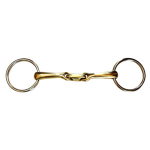 Mors de cheval innovant tout usage à anneau lâche, en acier inoxydable, mors de dressage à tige droite, mors à pouce de biche - Product Image 5