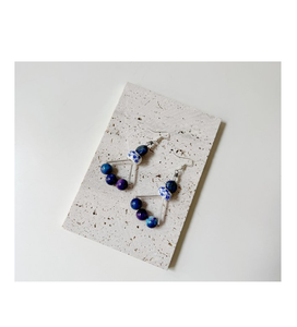 Nouveau design perles boucles d'oreilles avec personnalité unique élégant dames résine bijoux design créatif le plus vendu - Product Image 4