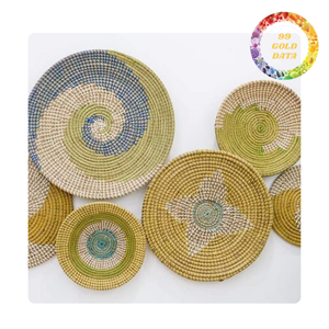 Plato colgante de algas marinas | hecho a mano para acogedoras decoraciones de pared de inspiración Bohemia | Origen de Vietnam - Product Image 1