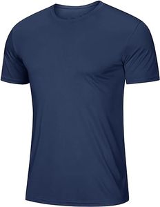 เสื้อยืดผู้ชายแบบแอ็คทีฟทำจากผ้าฝ้าย40% โพลีเอสเตอร์ผ้าโพลีเอสเตอร์รีไซเคิลแบบดึงปิดซักเสื้อผ้าปกติ - Product Image 5