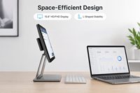 Terminal de point de vente Android Longfly, caisse enregistreuse, écran tactile capacitif, processeur Intel I3, 1366x768, Wi-Fi 6, Bluetooth 5.2, modèle noir S1
