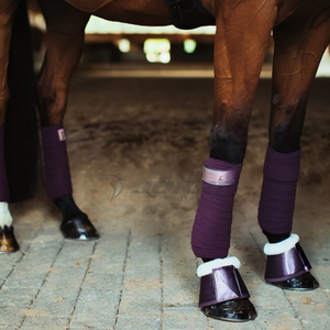 Bottes de protection cheval cloche avec extérieur en cuir PU respirant avec doublure en polyester teddy pour l'entraînement et la compétition - Product Image 6