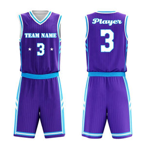 Ensemble de maillot et short de basket-ball, séchage rapide, respirant, haute qualité, vente en gros - Product Image 6