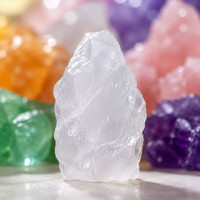 Pierre brute écologique en cristal de diamant, sac de 100g, vente en gros, emballage boîte cadeau, décoration intérieure, approvisionnement personnalisé, présentoir de vente au détail, directement de l'usine