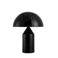 Lampe de table en métal unique de style européen du milieu du siècle, design moderne, artisanale, en forme de champignon doré, esthétique Wabi Sabi, écologique, AC