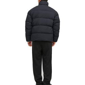 Vestes matelassées pour hommes veste matelassée légère à capuche en polyester avec logo personnalisé vente en gros veste matelassée à bulles manteau personnalisé pour hommes - Product Image 2