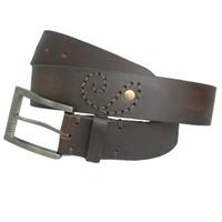 Ceinture en cuir véritable décorative à petites perles colorées, fournisseur de ceintures en cuir personnalisées