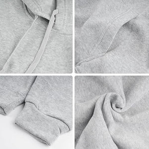 Sudadera con capucha de manga larga de secado rápido para hombre para fitness al aire libre sudadera de invierno de punto con patrón sólido deportes con capucha al por mayor - Product Image 3
