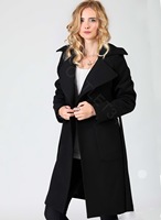 Chaqueta Bomber Acolchada Negra de Doble Botonadura para Mujer, de Alta Calidad, Económica, Ecológica, Transpirable, con Forro de Lana para Invierno