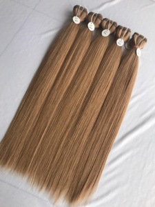 Precios al por mayor en Indian Virgin 100% Calidad superior 24 "Color #12 Extensión de cabello humano recto Proveedor de cabello indio - Product Image 2
