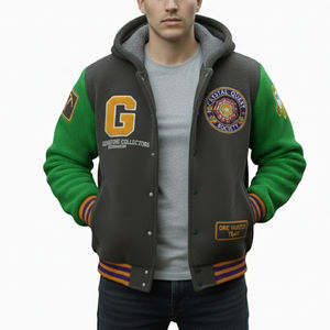 Veste d'hiver en molleton de baseball pour hommes, veste universitaire, meilleur fabricant de vêtements, veste en molleton pour hommes - Product Image 1