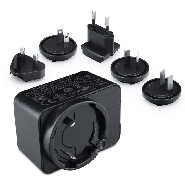 5V 4A Dual USB AC/DC Wall Charger EU/US/UK/AU Interchangeable Plug 20W 2-Port Fireproof USB Adapter for Phones & Tablets