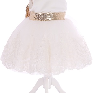 Haute qualité personnalisé nouveau-né filles 1 an luxe robe en couches moderne première classe fête mariage anniversaire vêtements-vente en gros - Product Image 6