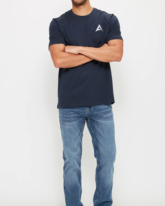 Top de tendencia para hombre, camisas de cuello redondo y Media manga, 100% algodón, tela de alta calidad con logotipo personalizado, impresión Digital y bordado - Product Image 5