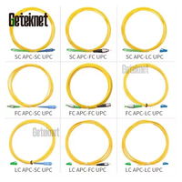 Kabel Patch Cord Fiber Optik Duplex GETEKnet SC/APC ke LC/UPC G652D Singlemode Panjang 1m-100m Bersertifikasi CE