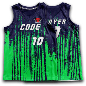 Uniformes de baloncesto personalizados de malla transpirable de secado rápido de poliéster 100% con diseño frontal conjunto de pantalones cortos de Jersey Reversible con cuello en V - Product Image 4
