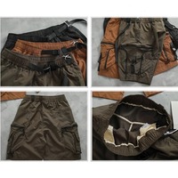 Mountain outdoor fonction multi-poches vintage cargo shorts hommes marque de mode japonaise lâche jambe droite décontracté cinq quarts