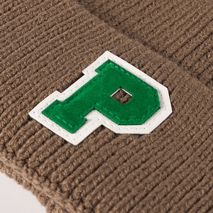 Solid Color Acrylic Knitted Adult Beanie 3D Embroidery Image Embossed 48-50cm <b>Warm</b> Travel Sports Outdoor Casual Unisex <b>Hat</b> - Product Image 2