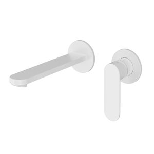 Rubinetto lavabo mono-leva di serie uno con finitura cromata lucida a due fori con scatola di installazione - Product Image 1