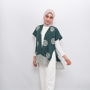 Vintage Summer Long Trench Coat par Setitik Culturware Women's Outer in Nona Blenduk Hijau Toutes les tailles 77cm Meilleur prix en Indonésie - Product Image 4