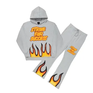 ชุดวอร์มสองชิ้นมีฮู้ดสำหรับผู้ชายชุดวอร์มสีพื้นชุดวอร์มสำหรับใส่วิ่งจ๊อดีสีพื้นพิมพ์โลโก้ได้ตามต้องการสำหรับฤดูหนาว - Product Image 1
