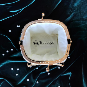 Elegant Fashion <b>Pearl</b> <b>Clutch</b> Chains Straps Premium Quality Waterproof Magnet Closure for Women's Bridal Festivals Events - Product Image 3