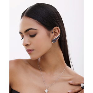มอยส์ซาไนต์ ต่างหูแบบหนีบ รุ่นเทมเพสต์ - Product Image 3