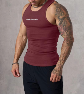 2025 été confortable en gros hommes débardeur entraînement gymnastique sans manches respirant grande taille séchage rapide hommes débardeur - Product Image 1