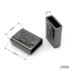 Hondenriem- en halsbandgesp van biethaan, gunmetal, op maat gemaakt, met eigen merk. - Product Image 2