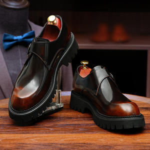 รองเท้าหนังวัวแท้แบบอ็อกซ์ฟอร์ด พร้อมส้นรองรับแรงกระแทกและดีไซน์กันลื่น รองเท้าหนังสำหรับสุภาพบุรุษ - Product Image 2