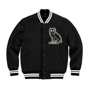 Logo personnalisé Logo personnalisé Couper & Coudre Prix Chaud Veste de baseball Style personnalisé Étiquette en gros Veste de baseball - Product Image 1