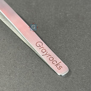 Pince à épiler de précision antistatique en acier inoxydable de haute qualité à pointe incurvée pour l'extension de cils volumineux - Product Image 2