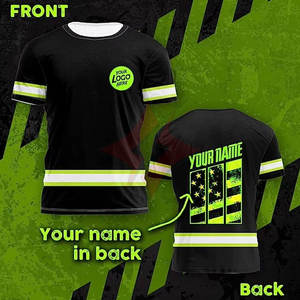 Camiseta de Trabajo de Seguridad Reflectante para Hombre, ANSI Clase 1, Impermeable, Logotipo Personalizado, OEM, Alta Visibilidad, Construcción - Product Image 5