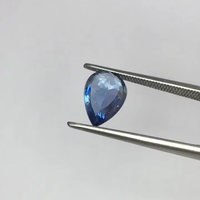 Magnifique saphir bleu naturel de Ceylan, taille poire, qualité AAA, certifié IGI, 2,36 carats, lustre exceptionnel, coupe parfaite