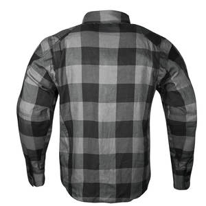 Camisa de moto ignífuga para motorista para hombre personalizada hecha con Camisa de franela protectora para motocicleta en todos los colores y tamaños - Product Image 3