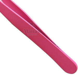 Stainless Steel Slanted Tip <b>Eyebrow</b> <b>Tweezers</b> for Professional Precision Hair Removal Salon & Home Use - Product Image 5